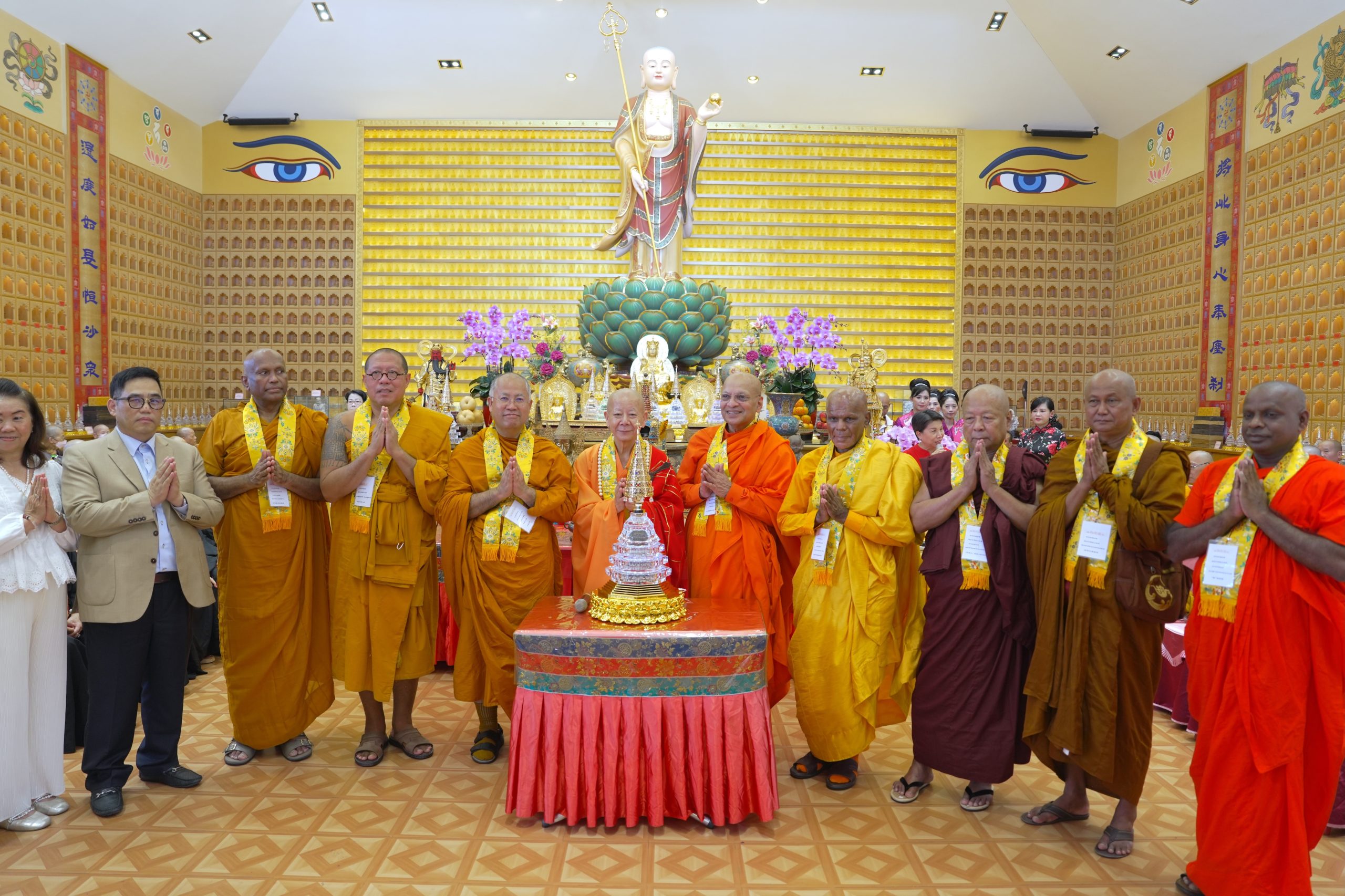 คณะสงฆ์ไทยและนานาชาติ สานสัมพันธ์ วัดกว๋านย่วนตี้จ้าง เมืองไถ้จง จีนไต้หวัน