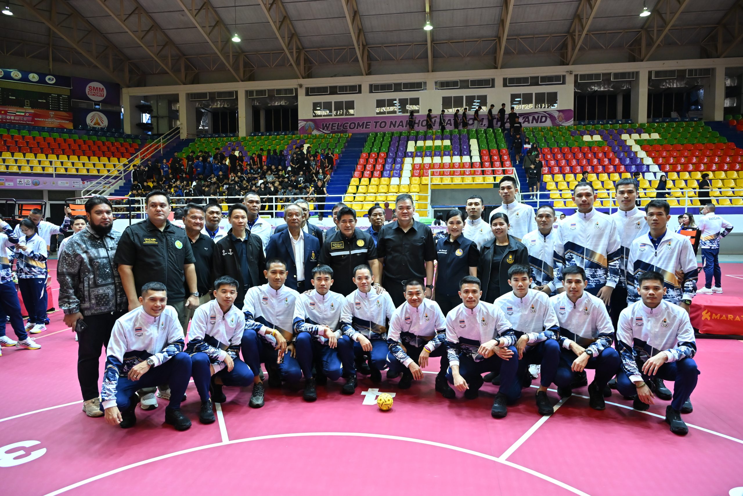 รองนายกธรรมนัสตรวจเยี่ยมสนามสำหรับแข่งขันกีฬาซีเกมส์ (เซปักตะกร้อ)