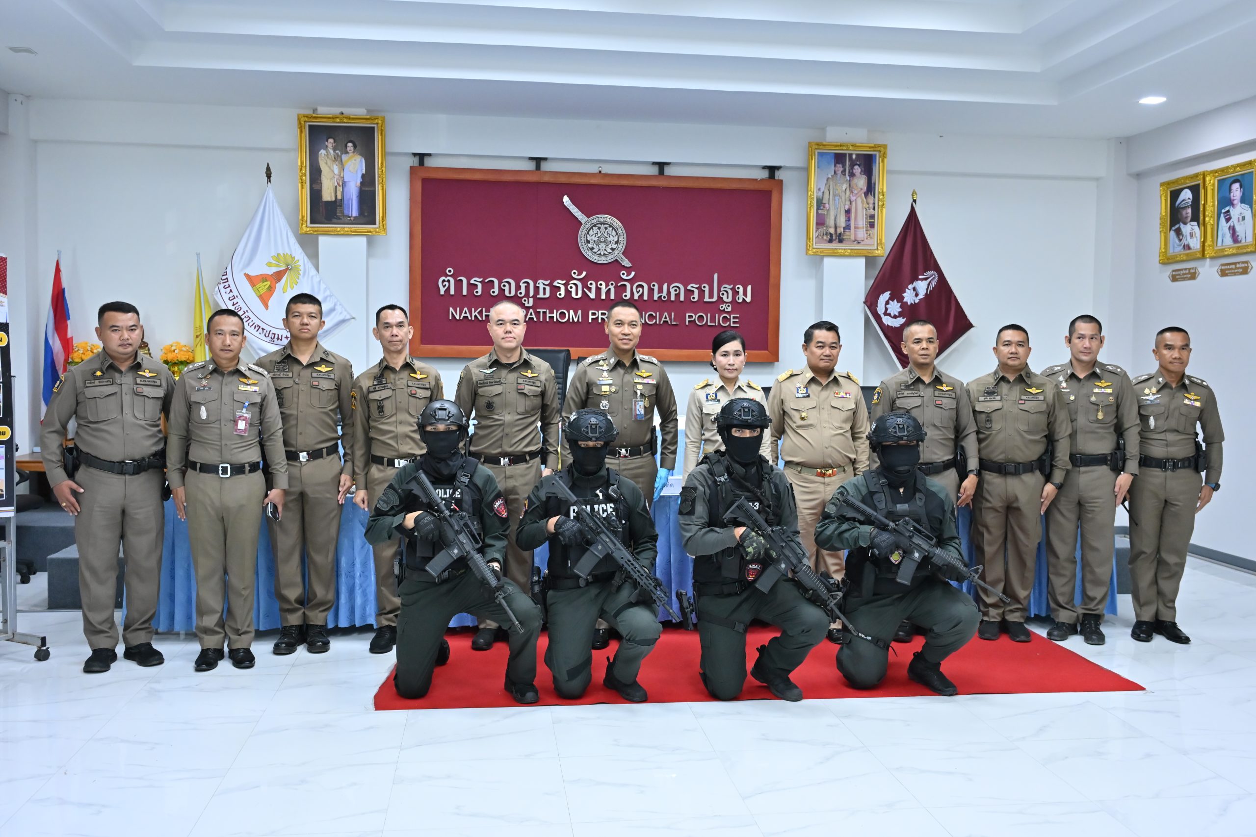 นครปฐม ตำรวจภูธรจังหวัดแถลงผลการจับกุมผู้ต้องหาในคดียาเสพติด ปฏิบัติการ “อรุณรักษ์ พิทักษ์นครปฐม”