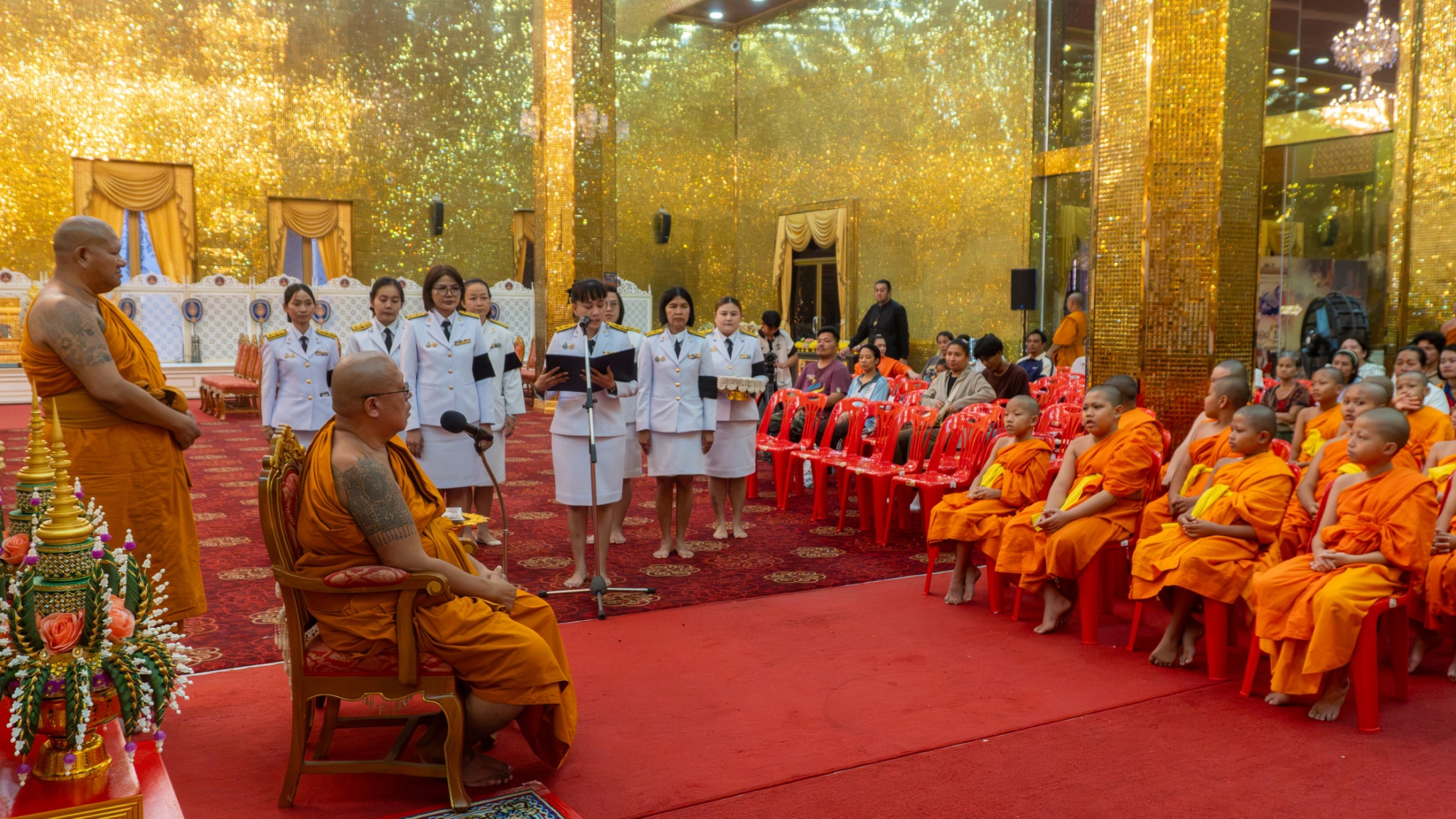 นครปฐม  วัดไผ่ล้อม พระอารามหลวง ประกอบพิธีบำเพ็ญกุศลปัญญาสมวาร(50วัน)